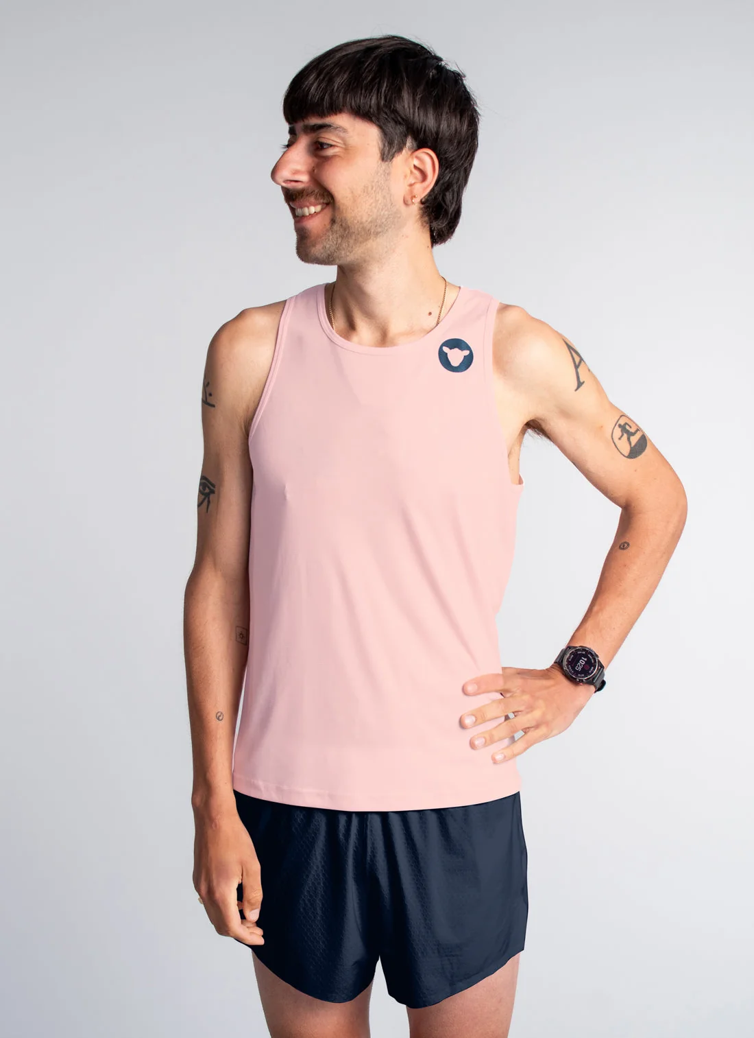 Men's Dry Singlet - Barely Pink - Image 2