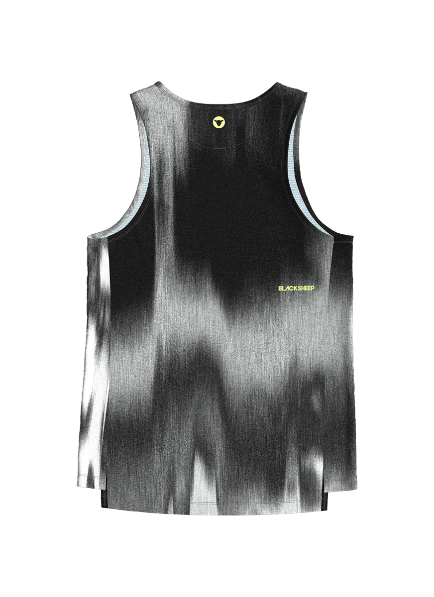 Men's Drylite Singlet - Static Black - Image 4