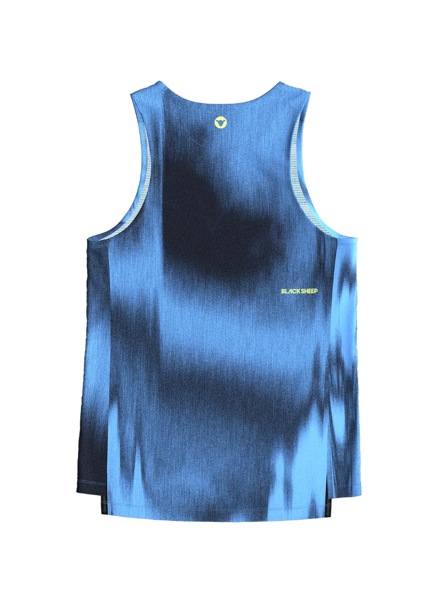 Men's Drylite Singlet - Static Blue - Image 4