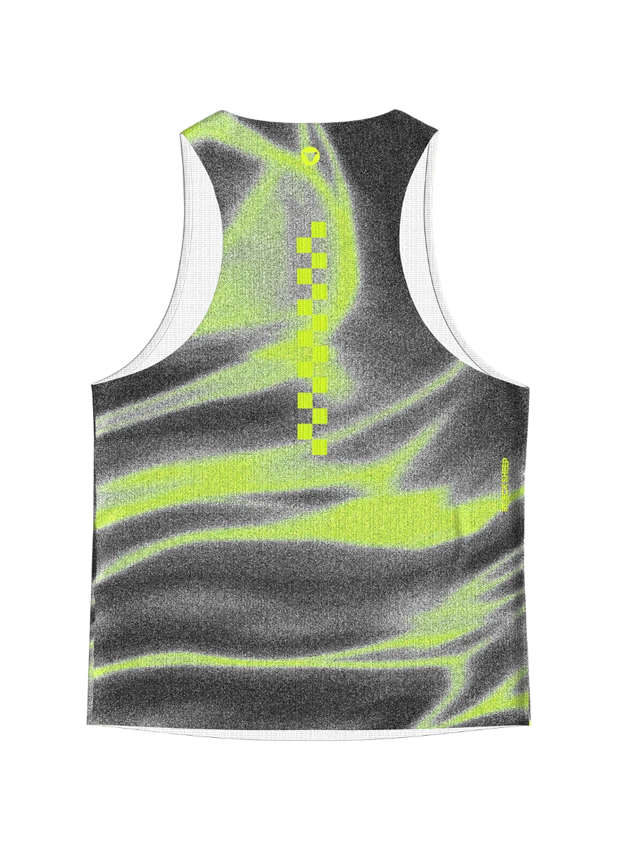 Men's FlyMesh Singlet - Black Acid - Image 4
