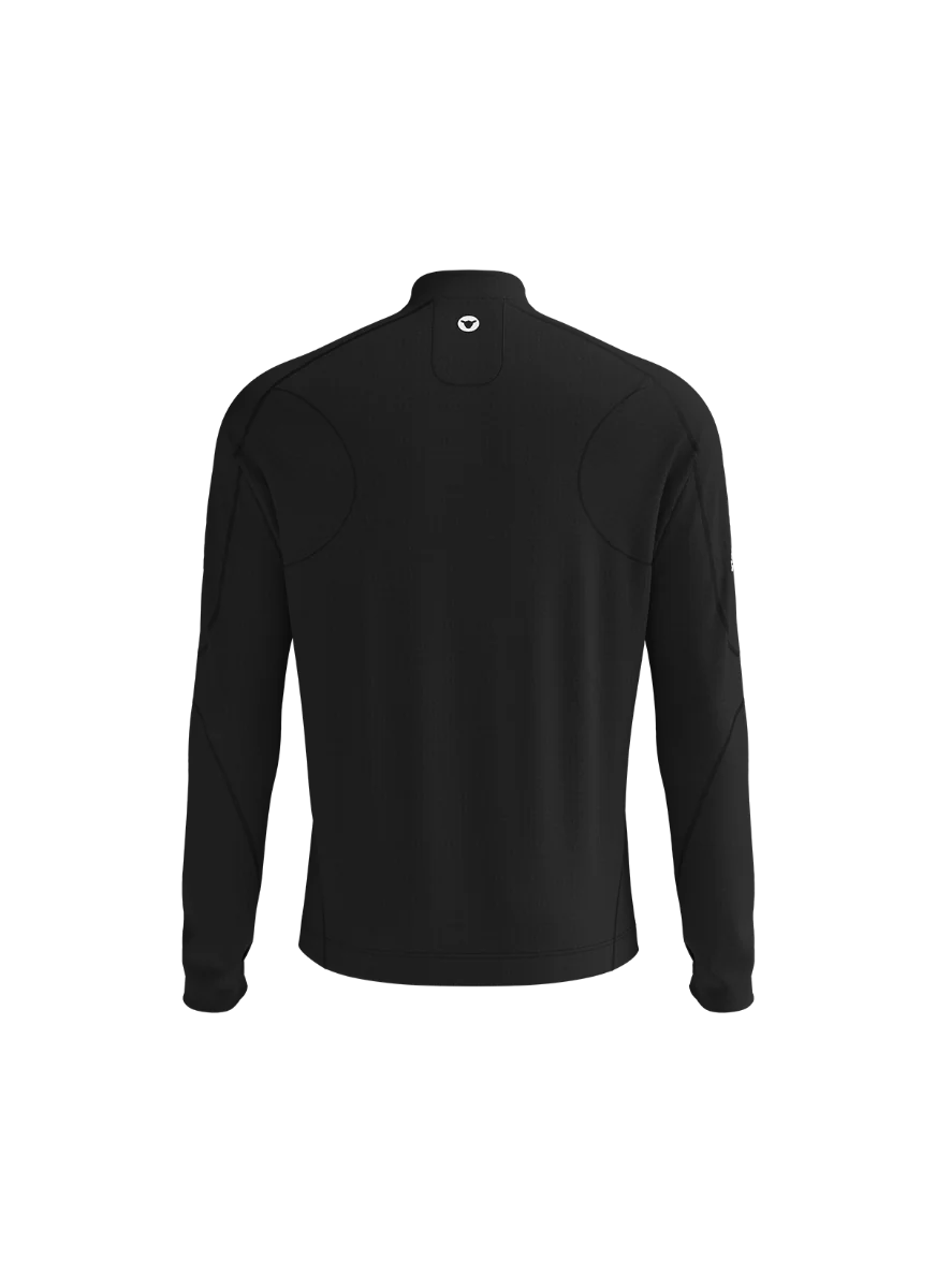 Men's GridFleece LS Pullover - Performance Black - Image 3