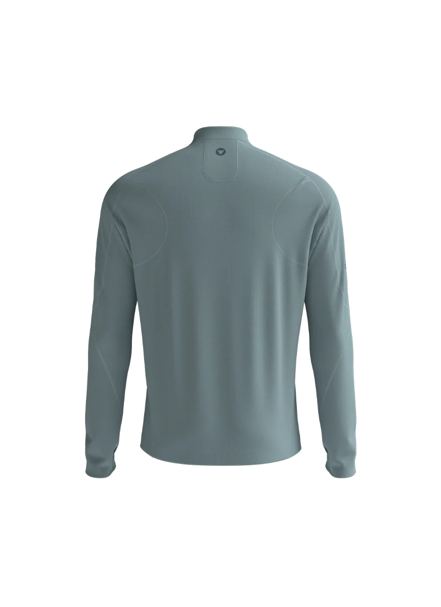 Men's GridFleece LS Pullover - Performance Titanium - Image 3