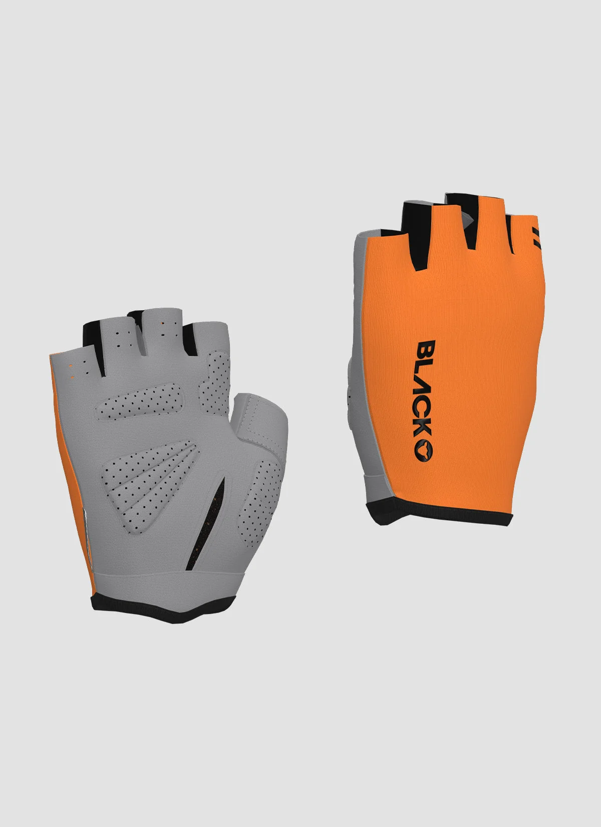 Team Short Finger Glove - Neon Orange - Image 4