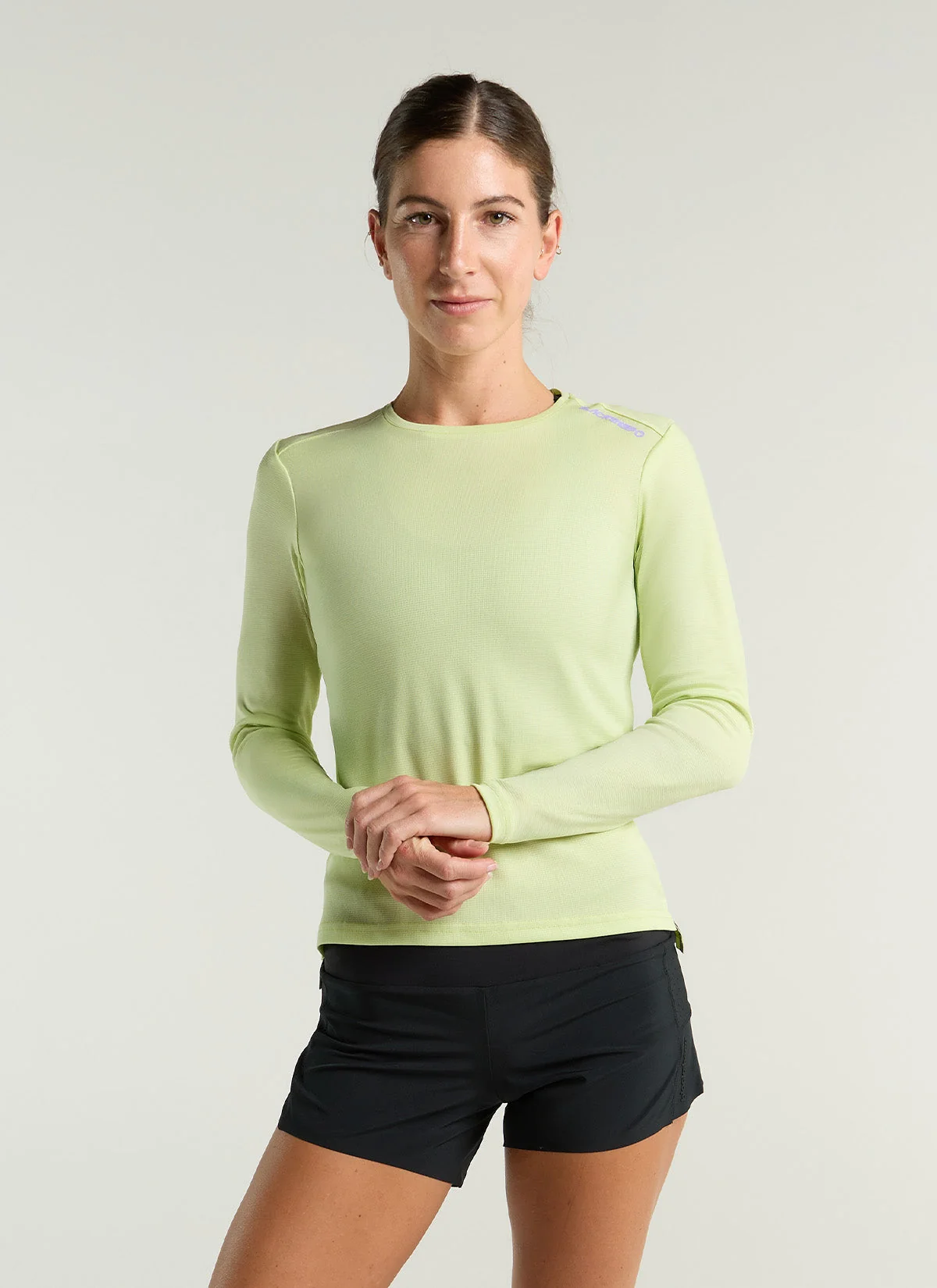 Women's Dry LS Tee - Shadow Lime - Image 3