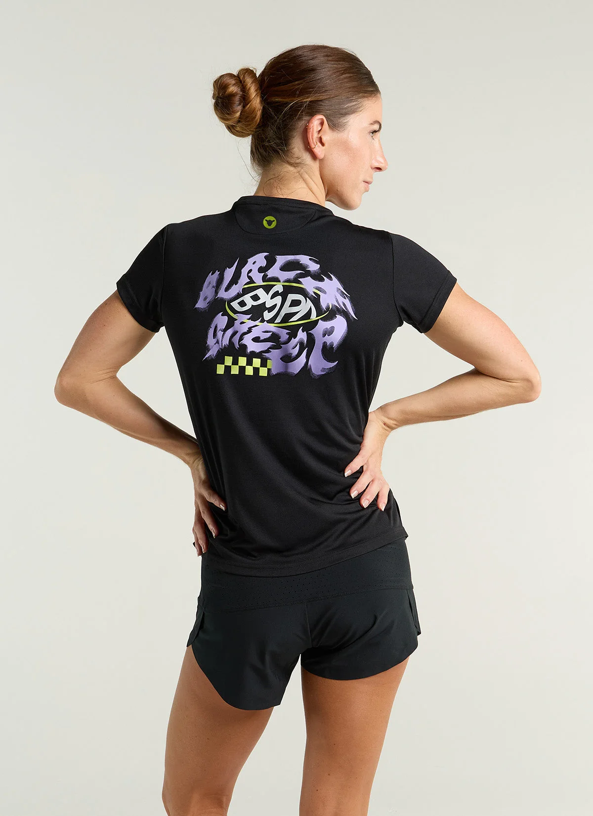 Women's Dry SS Tee - Neon Black - Image 2