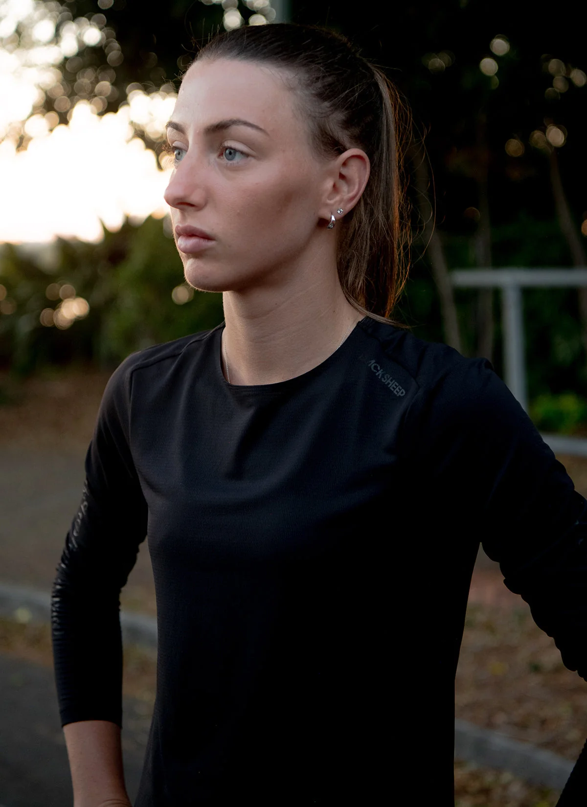 Women's Drylite LS Tee - Black - Image 2