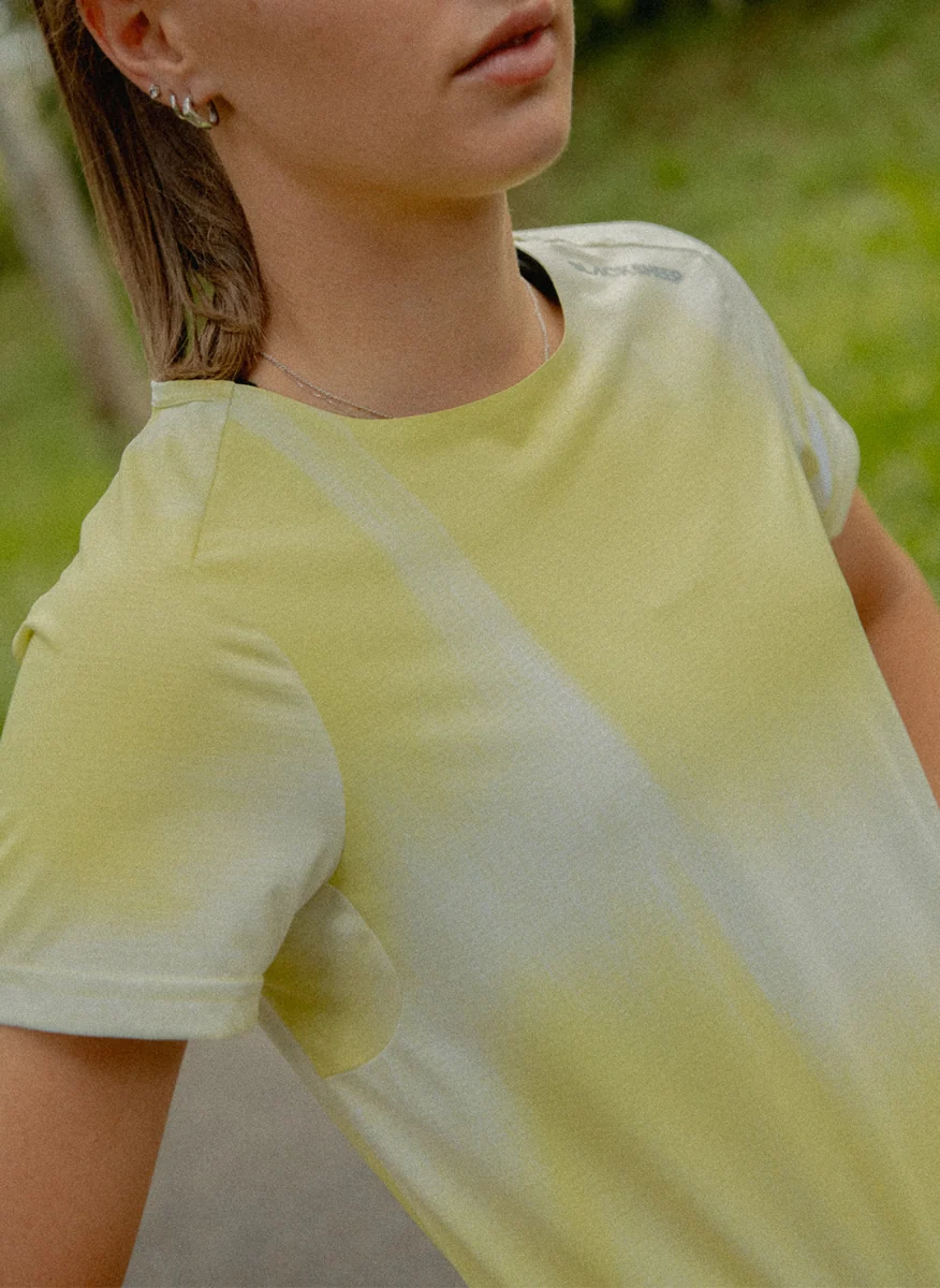 Women's DryLite SS Tee - Static Lime - Image 2