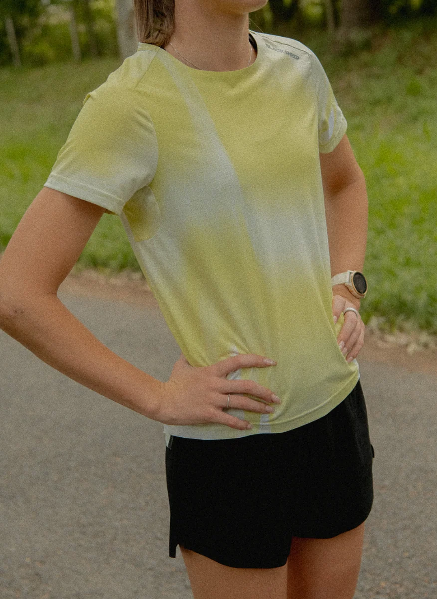 Women's DryLite SS Tee - Static Lime - Image 3
