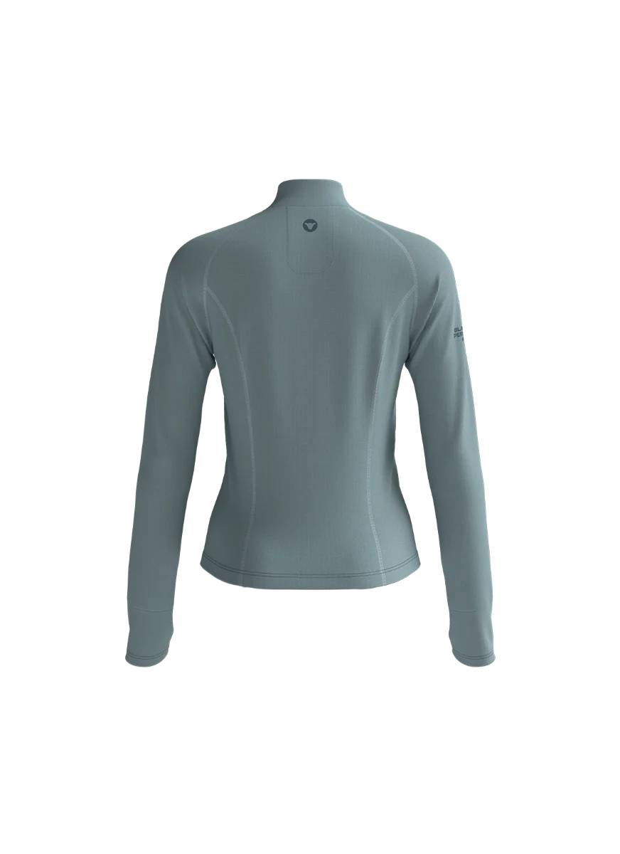 Women's GridFleece LS Pullover - Performance Titanium - Image 3
