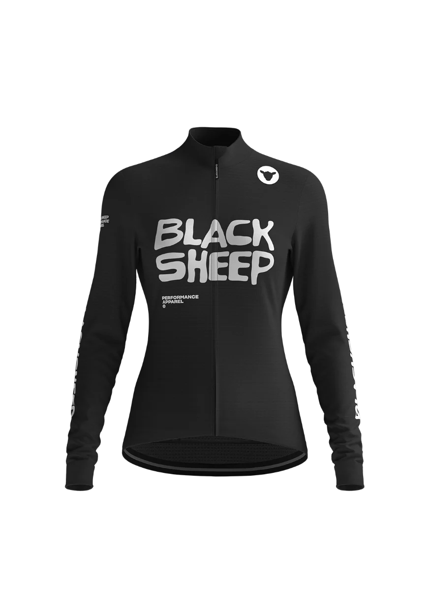 Women's GridFleece Thermal Jersey - PERFORMANCE BLACK