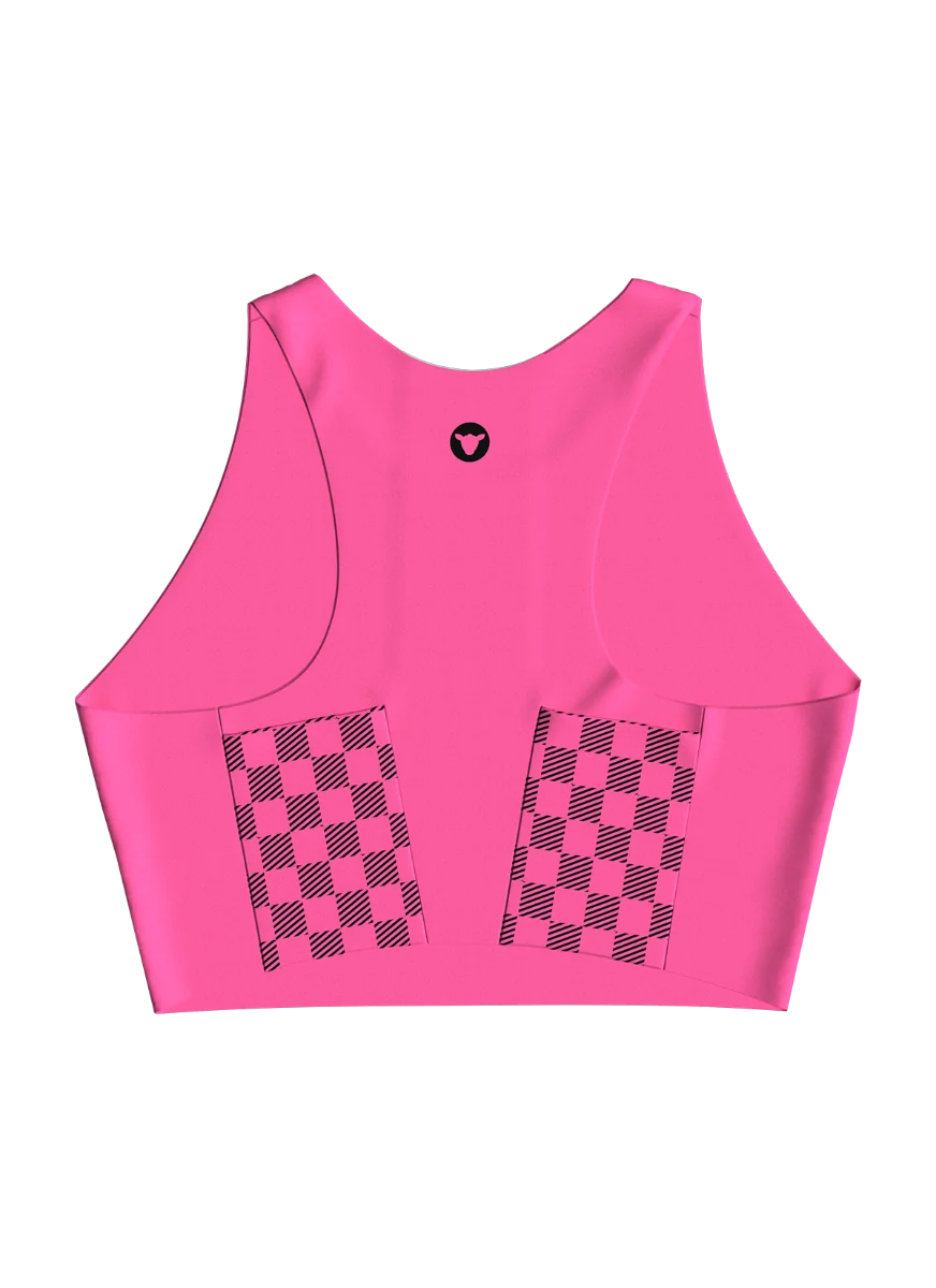 Women's Marathon Race Crop - Performance Pink - Image 4